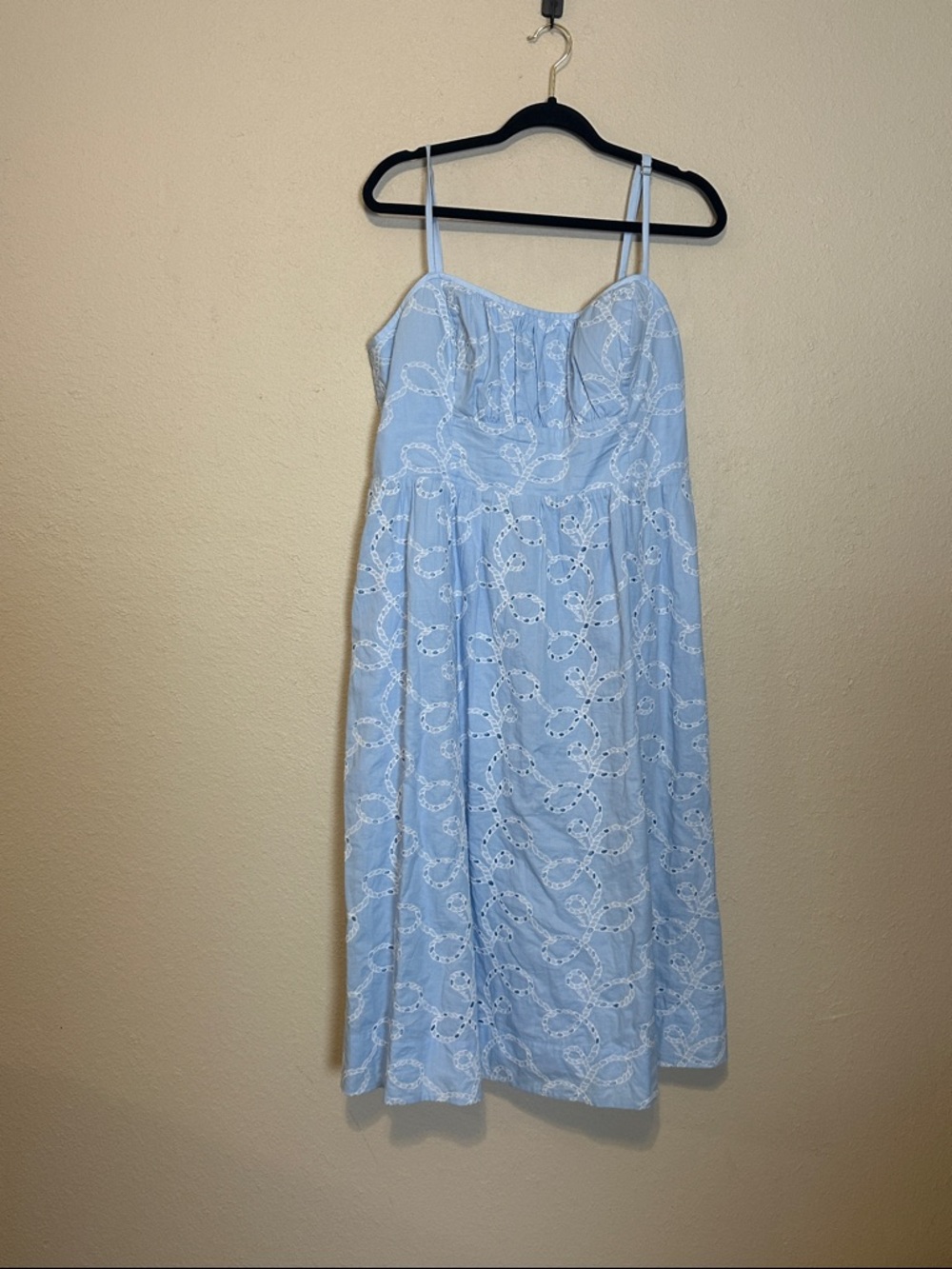 Lilly Pulitzer Pale Blue Eyelet Midi Dress - Picture 4 of 11